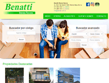 Tablet Screenshot of benatti.com.ar
